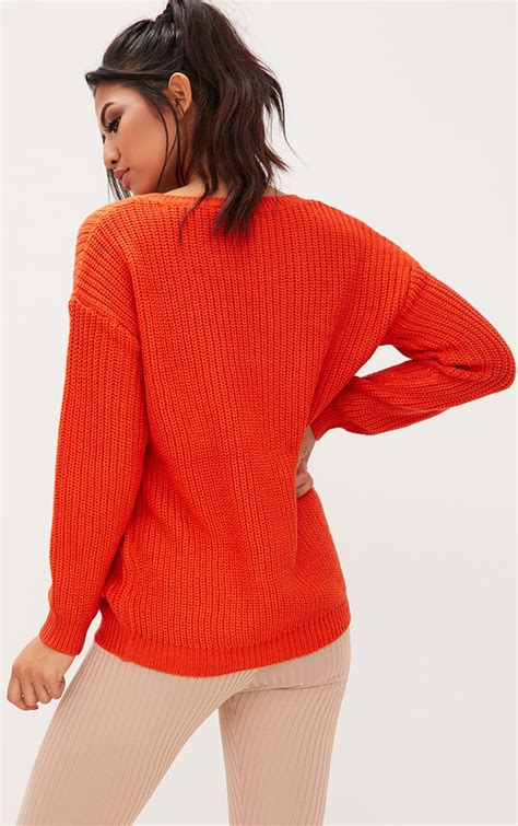 ladies orange jumpers.